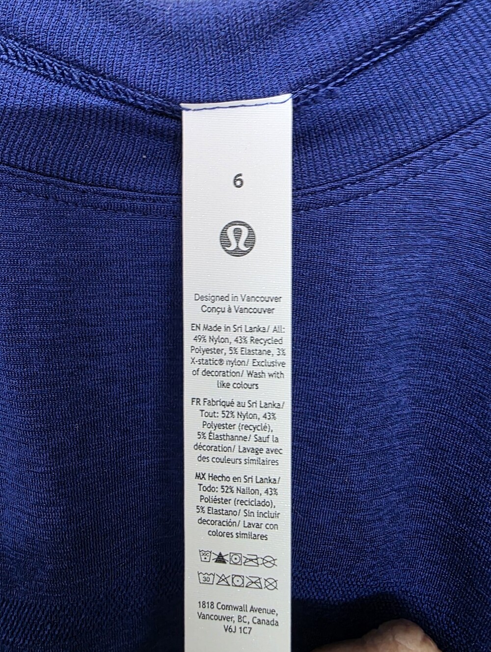 Lululemon Swiftly Relaxed Long Sleeve Clubhouse Blue/Jet Stream Blue Size 6 - Picture 3 of 4
